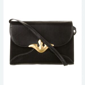 Robert Lee Moris black crossbody leather purse